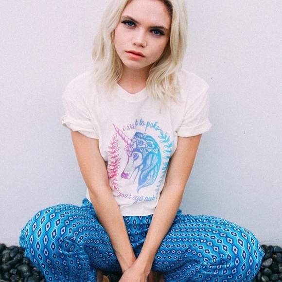Unicorn Bohemian Gypsy Graphic Tee - Picture 3 of 6